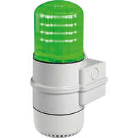 Streamline&reg; Modular Multifunctional LED Beacons, Continuous/Flashing/Rotating, Green Action Paper