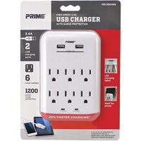 Chargeur USB Prime avec protection contre la surtension Action Paper