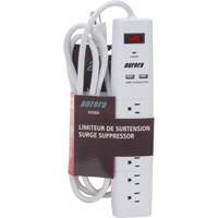 USB Charging Surge Protector, 6 Outlets, 1200 J, 1875 W, 6' Cord Action Paper