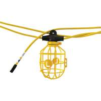 Heavy-Duty Moulded Stringlights, 10 Lights, 1200" L, Plastic Housing Action Paper