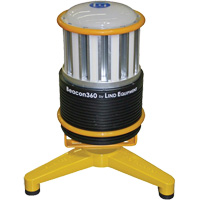 Lampe de travail portative Beacon360 GO avec support au sol, DEL, 45 W, 6000 lumens, Boîtier en Aluminium Action Paper