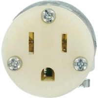 Hospital Grade Extension Plug Connector, 5-15R, Nylon XI199 | Action Paper