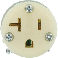 Hospital Grade Extension Plug Connector, 5-20R, Nylon XI202 | Action Paper