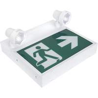 Running Man Sign with Security Lights, LED, Battery Operated/Hardwired, 12-1/10" L x 11" W, Pictogram XI790 | Action Paper