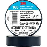 Temflex™ General Use Vinyl Electrical Tape 165, 19 mm (3/4") x 18 M (60'), Black, 6 mils XI861 | Action Paper
