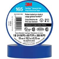 Temflex™ General Use Vinyl Electrical Tape 165, 19 mm (3/4") x 18 M (60'), Blue, 6 mils XI862 | Action Paper