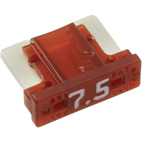 LP MINI&reg; Series Automotive Blade Fuse, Cartridge, 7.5 Amps, 58 V Action Paper