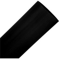 Black Heat Shrink Tubing, Thin Wall, 100', 0.75" (19.05 mm) - 1.5" (38.1 mm) Action Paper