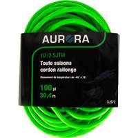 Industrial Extension Cord, All-Weather, SJTW, 10/3 AWG, 15 A, 100' Action Paper