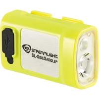 SL-SIDESADDLE&reg; USB Hardhat & Helmet Light, LED, 350/320/400 Lumens, 6.25/7/5 Hrs. Run Time, Rechargeable Batteries Action Paper