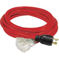 Generator Extension Cord with Tritap, STW, 10 AWG, 3 Outlet(s), 25' Action Paper