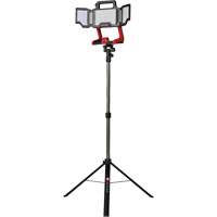 Lampe de travail &agrave; DEL professionnelle &agrave; panneaux pliants lumens sans fil 18V sur tr&eacute;pied, DEL, 3600 lumens Action Paper