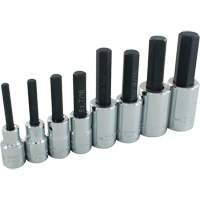 Hex Head SAE Socket Set, Hex, 1/2" Drive, 8 Pcs Action Paper