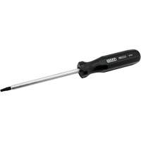 Extra-Long Square Recess Screwdriver, #3 Tip, Round, 10-1/4" L, Cushion Grip Handle Action Paper