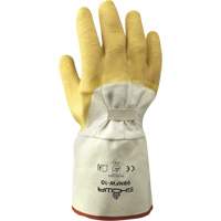 99NFW Heavy-Duty Gloves, 10/Large, Rubber Latex Coating, Cotton Shell Action Paper