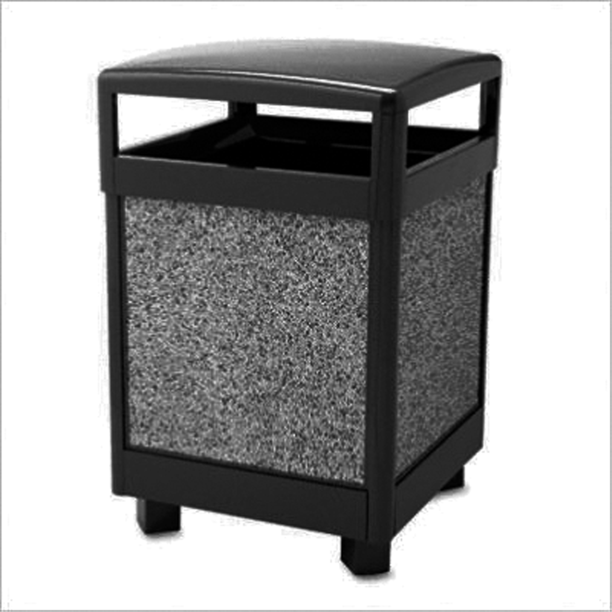 Rubbermaid Aspen Series Outdoor Containers, Galvanized Steel, 48 US gal