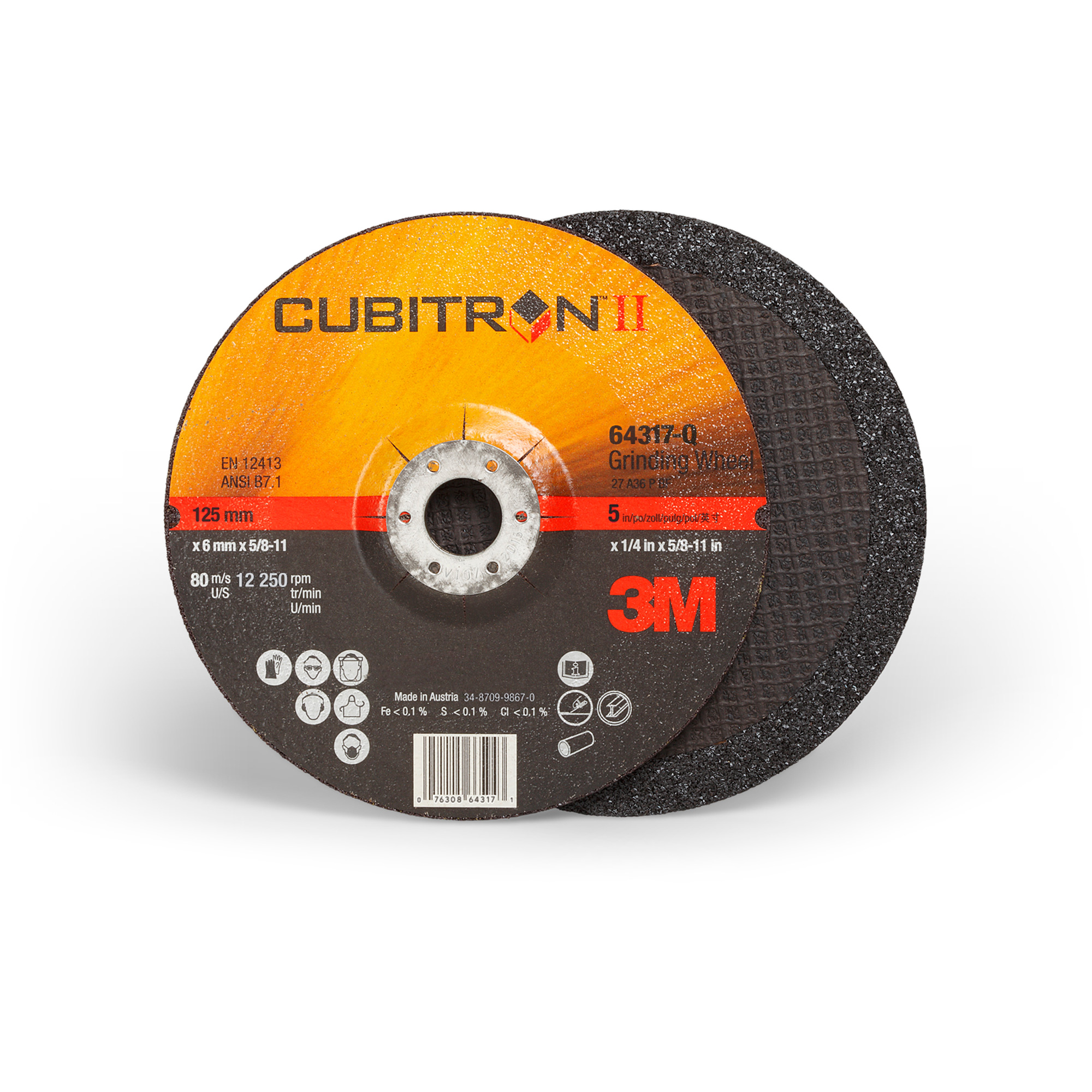 3M Cubitron II Depressed Center Grinding Wheels with Quick Change